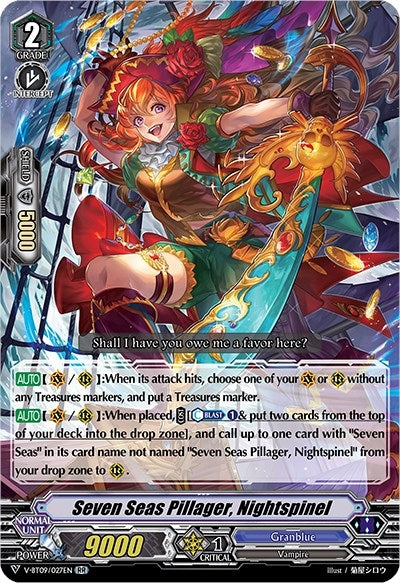 Image for Seven Seas Pillager, Nightspinel (V-BT09: Butterfly d'Moonlight) (V-BT09/027EN) - Cardfight Vanguard