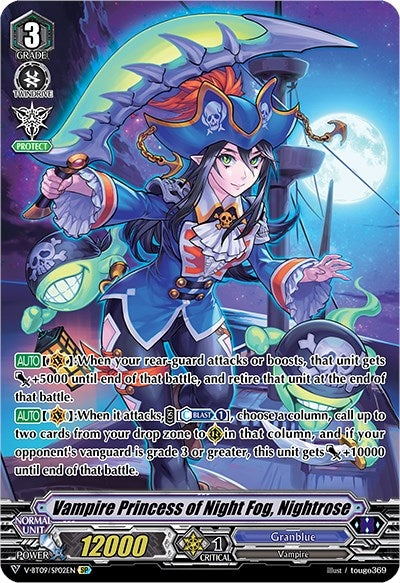 Image for Vampire Princess of Night Fog, Nightrose (SP) (V-BT09: Butterfly d'Moonlight) (V-BT09/SP02EN) - Cardfight Vanguard