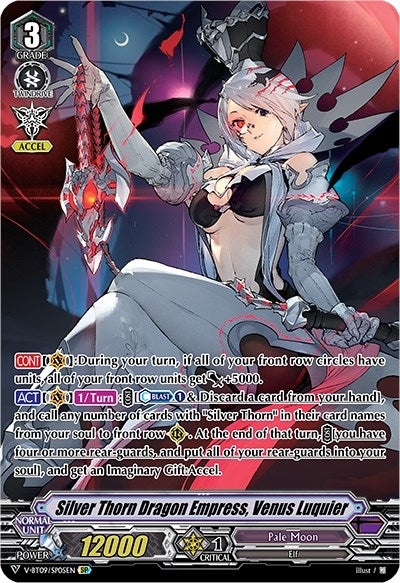 Image for Silver Thorn Dragon Empress, Venus Luquier (SP) (V-BT09: Butterfly d'Moonlight) (V-BT09/SP05EN) - Cardfight Vanguard
