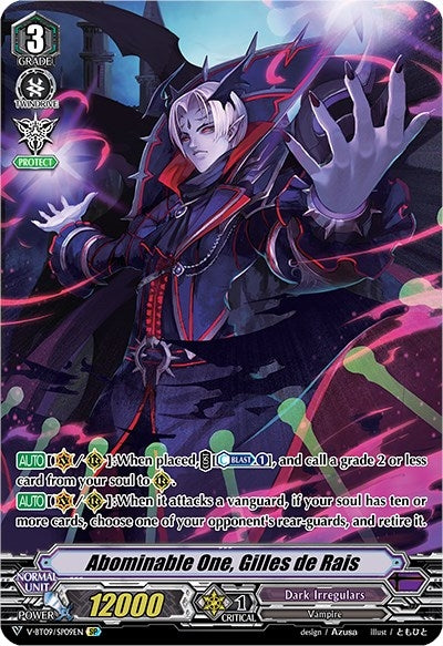 Image for Abominable One, Gilles de Rais (SP) (V-BT09: Butterfly d'Moonlight) (V-BT09/SP09EN) - Cardfight Vanguard