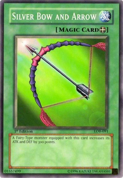 Image for Silver Bow and Arrow (The Legend of Blue Eyes White Dragon) (LOB-091) - YuGiOh