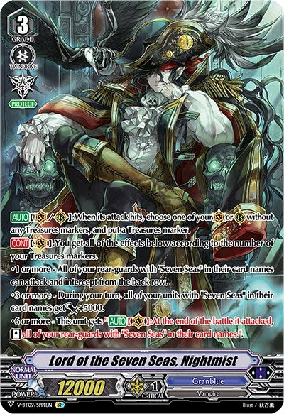 Image for Lord of the Seven Seas, Nightmist (SP) (V-BT09: Butterfly d'Moonlight) (V-BT09/SP14EN) - Cardfight Vanguard