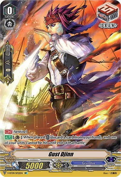 Image for Gust Djinn (SP) (V-BT09: Butterfly d'Moonlight) (V-BT09/SP22EN) - Cardfight Vanguard