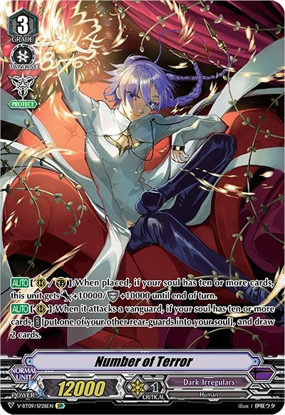 Image for Number of Terror (SP) (V-BT09: Butterfly d'Moonlight) (V-BT09/SP28EN) - Cardfight Vanguard