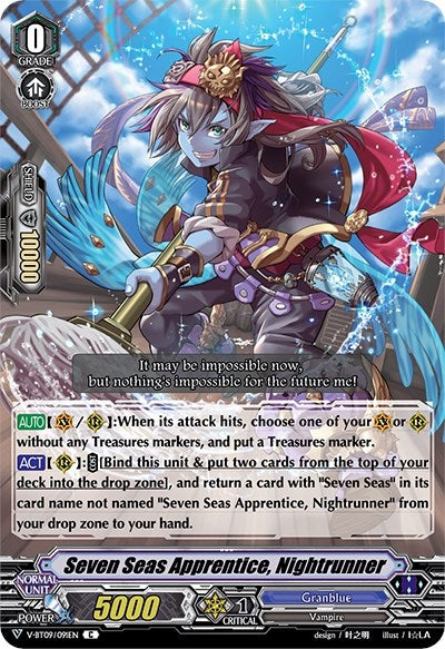 Image for Seven Seas Apprentice, Nightrunner (V-BT09: Butterfly d'Moonlight) (V-BT09/091EN) - Cardfight Vanguard