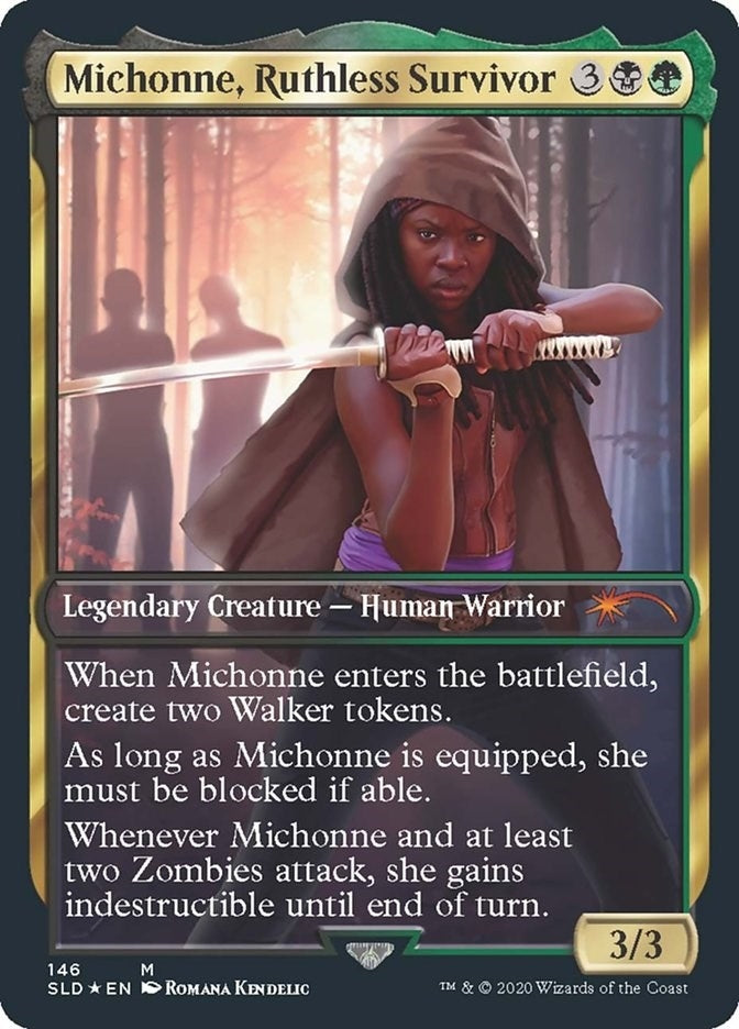 Image for Michonne, Ruthless Survivor (Secret Lair Drop Series) (146) - Magic: The Gathering