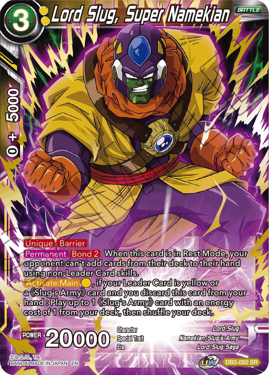 Image for Lord Slug, Super Namekian (Draft Box 06 - Giant Force) (DB3-092) - Dragon Ball Super: Masters