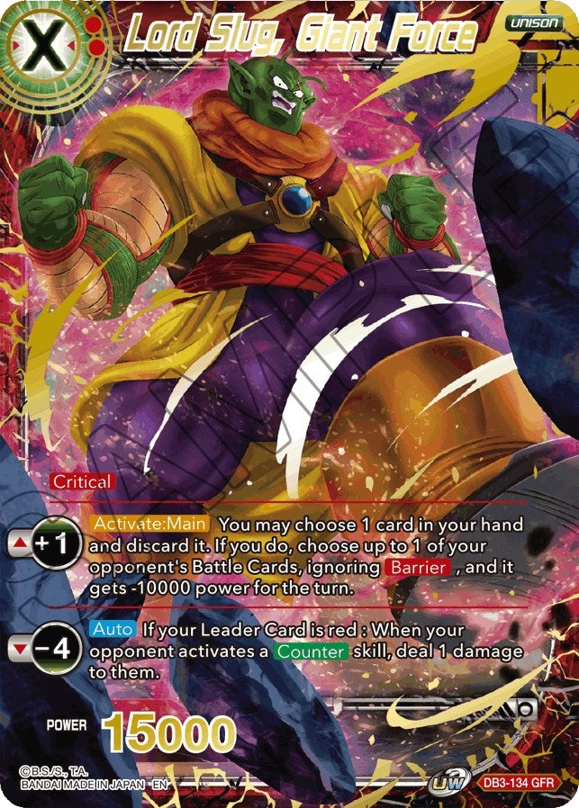 Image for Lord Slug, Giant Force (Draft Box 06 - Giant Force) (DB3-134) - Dragon Ball Super: Masters