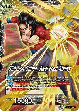 Image for Son Gohan // SS4 Son Gohan, Awakened Ability (Promotion Cards) (P-243) - Dragon Ball Super: Masters