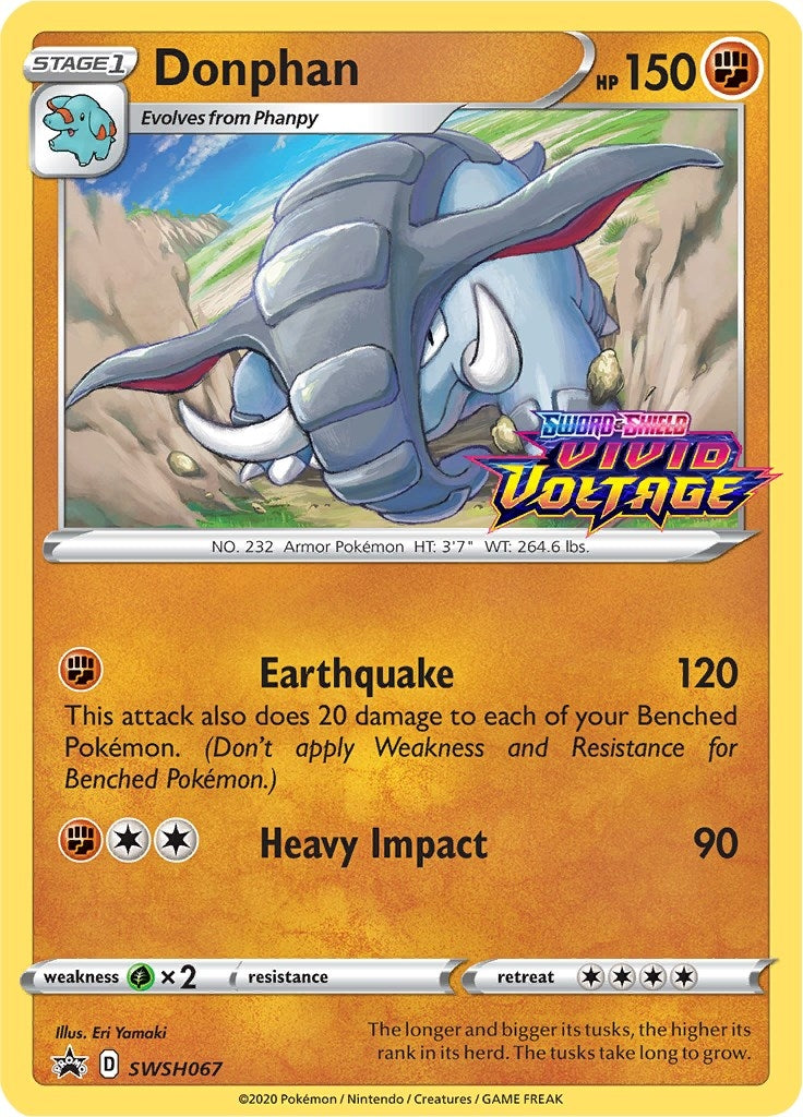 Image for Donphan - SWSH067 (Prerelease) (SWSH: Sword & Shield Promo Cards) (SWSH067) - Pokemon