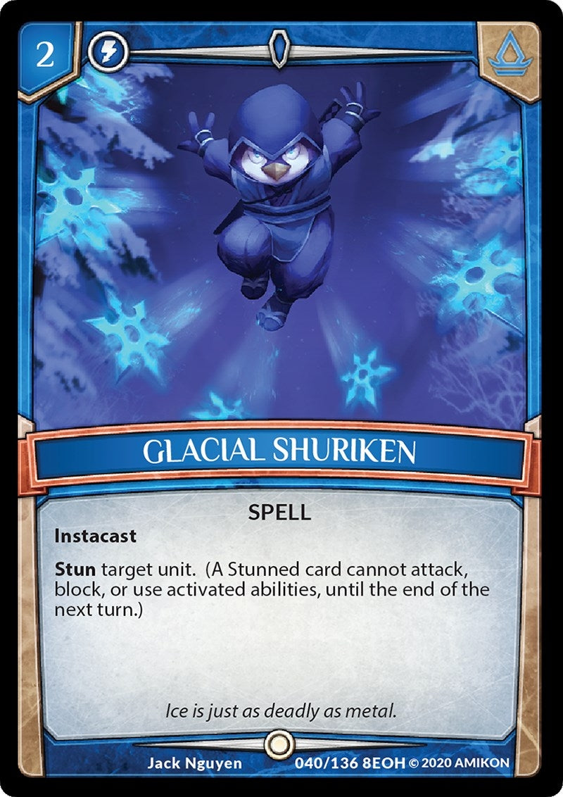 Image for Glacial Shuriken (Echoes of Hokken) (40/136 8EOH) - Argent Saga TCG