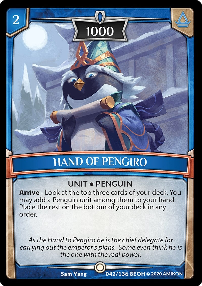 Image for Hand of Pengiro (Echoes of Hokken) (42/136 8EOH) - Argent Saga TCG