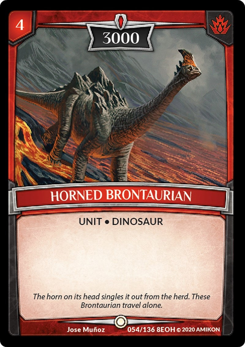 Image for Horned Brontaurian (Echoes of Hokken) (54/136 8EOH) - Argent Saga TCG