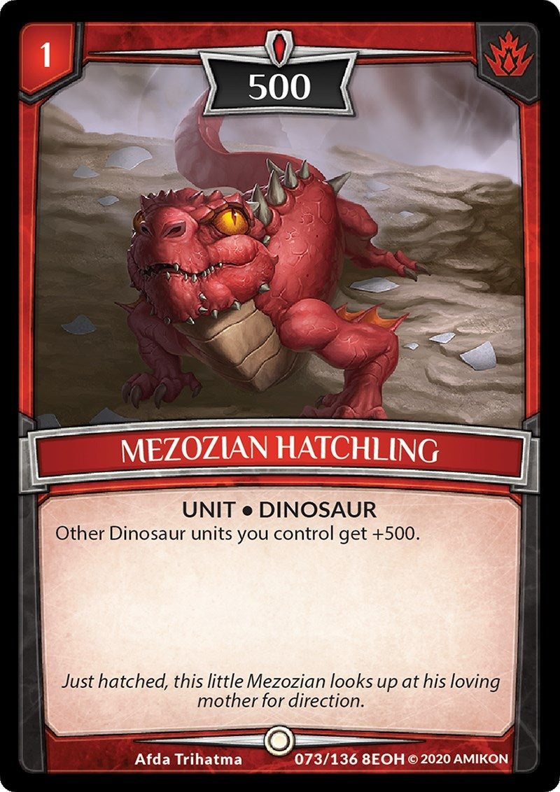 Image for Mezozian Hatchling (Echoes of Hokken) (73/136 8EOH) - Argent Saga TCG