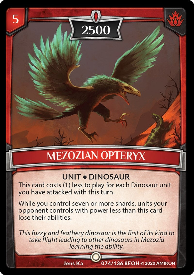 Image for Mezozian Opteryx (Echoes of Hokken) (74/136 8EOH) - Argent Saga TCG