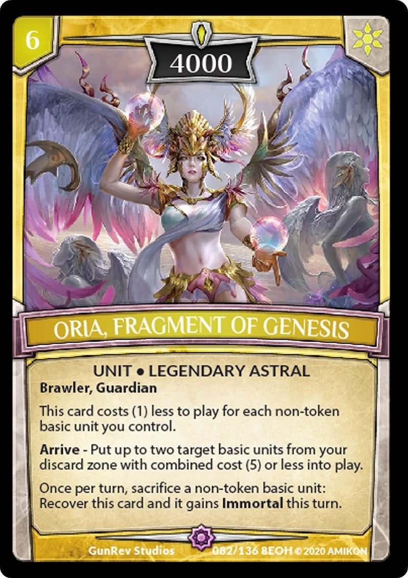 Image for Oria, Fragment of Genesis (Echoes of Hokken) (82/136 8EOH) - Argent Saga TCG