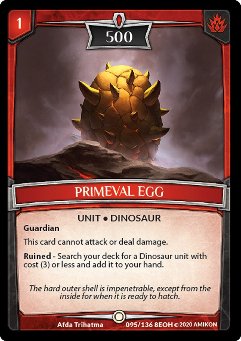 Image for Primeval Egg (Echoes of Hokken) (95/136 8EOH) - Argent Saga TCG