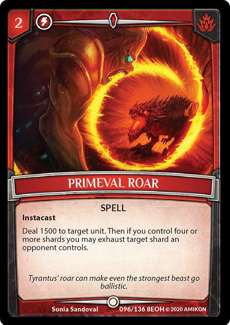 Image for Primeval Roar (Echoes of Hokken) (96/136 8EOH) - Argent Saga TCG