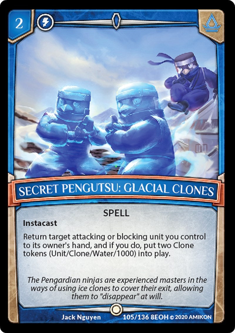 Image for Secret Pengutsu: Glacial Clones (Echoes of Hokken) (105/136 8EOH) - Argent Saga TCG