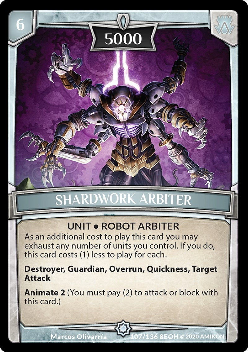 Image for Shardwork Arbiter (Echoes of Hokken) (107/136 8EOH) - Argent Saga TCG