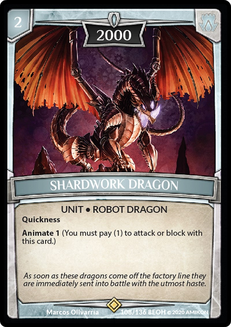Image for Shardwork Dragon (Echoes of Hokken) (108/136 8EOH) - Argent Saga TCG