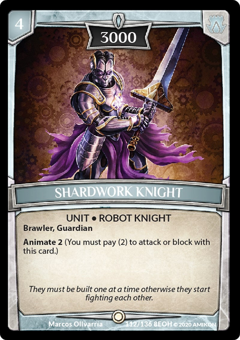 Image for Shardwork Knight (Echoes of Hokken) (112/136 8EOH) - Argent Saga TCG
