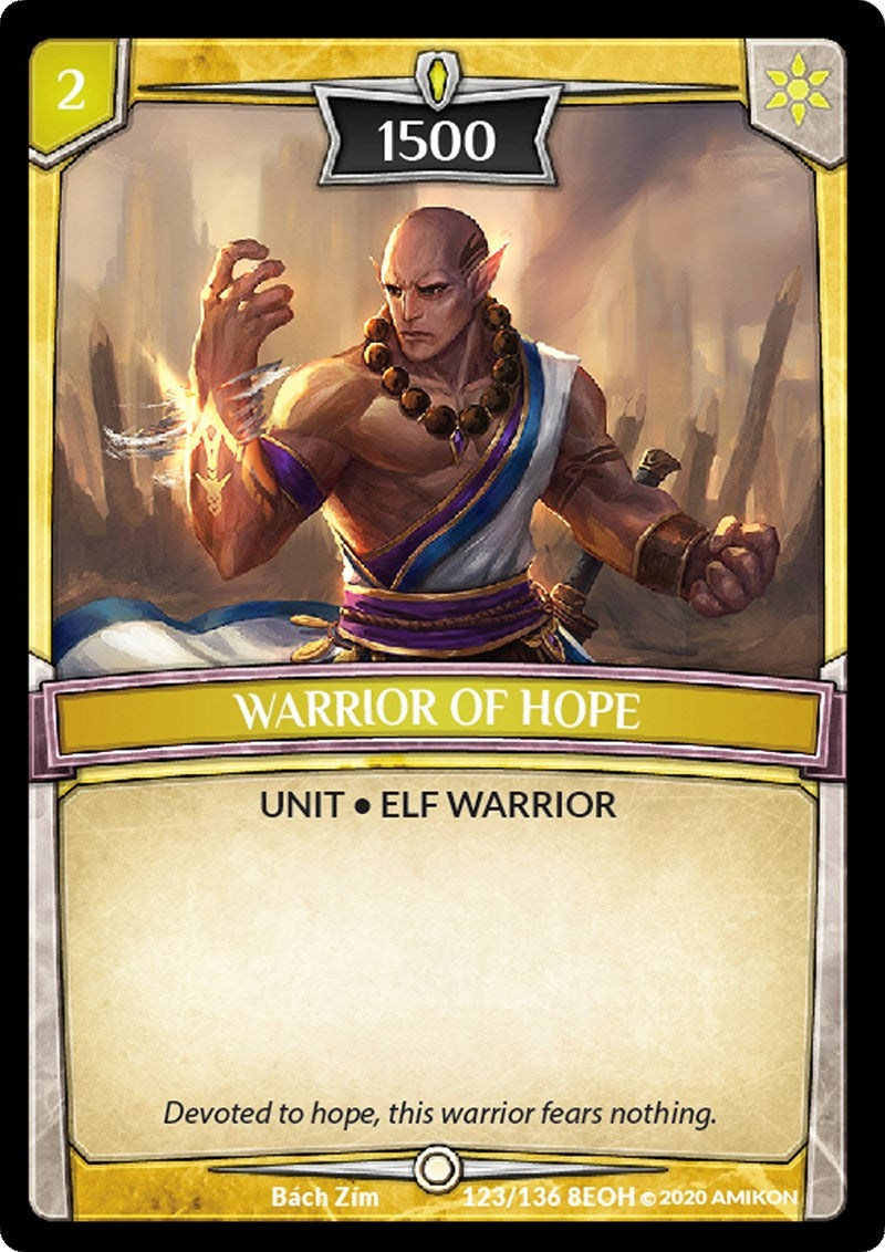 Image for Warrior of Hope (Echoes of Hokken) (123/136 8EOH) - Argent Saga TCG