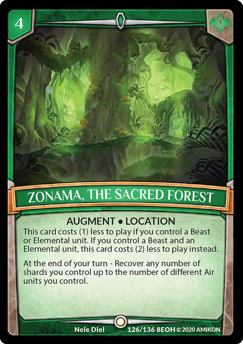 Image for Zonama, the Sacred Forest (Echoes of Hokken) (126/136 8EOH) - Argent Saga TCG