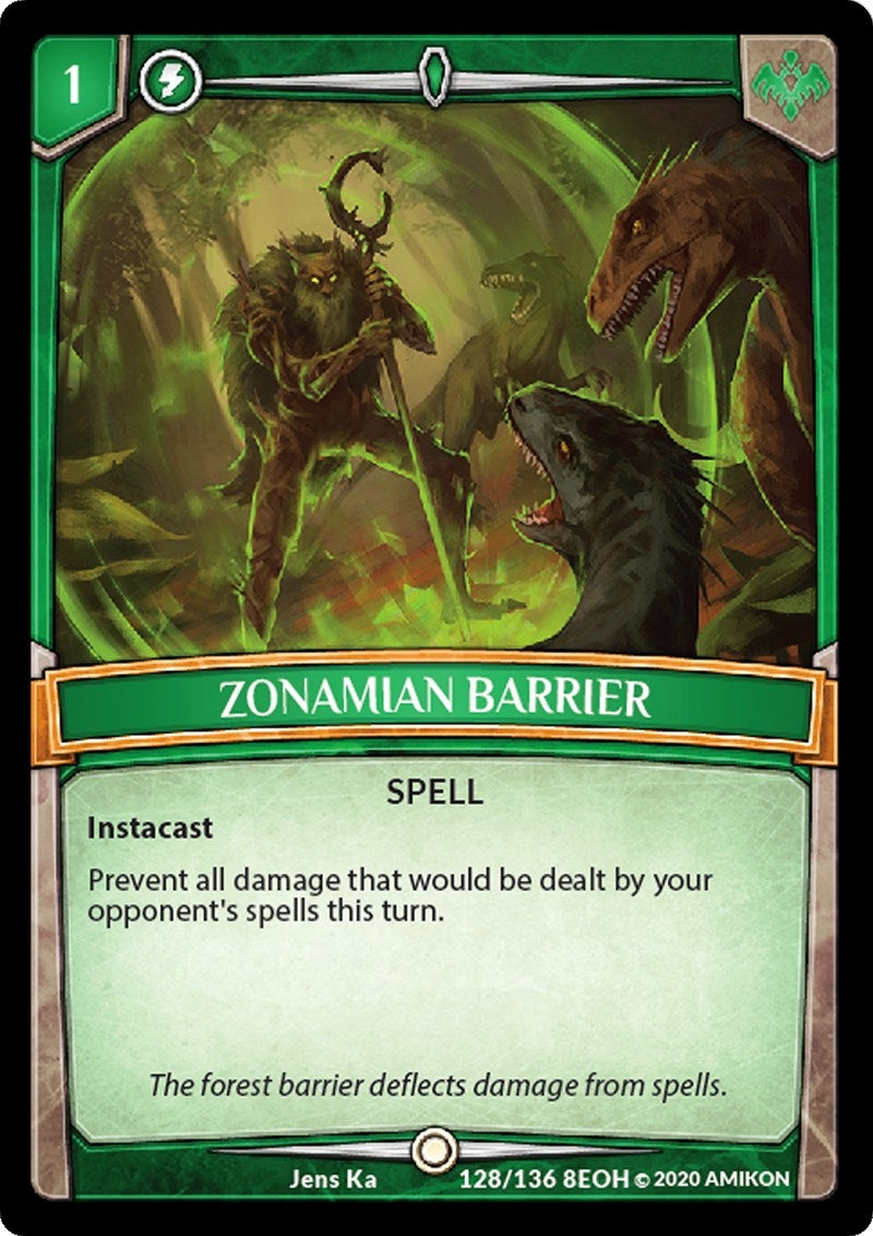 Image for Zonamian Barrier (Echoes of Hokken) (128/136 8EOH) - Argent Saga TCG