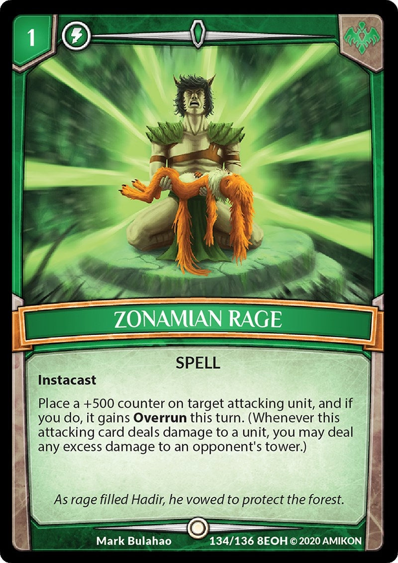 Image for Zonamian Rage (Echoes of Hokken) (134/136 8EOH) - Argent Saga TCG