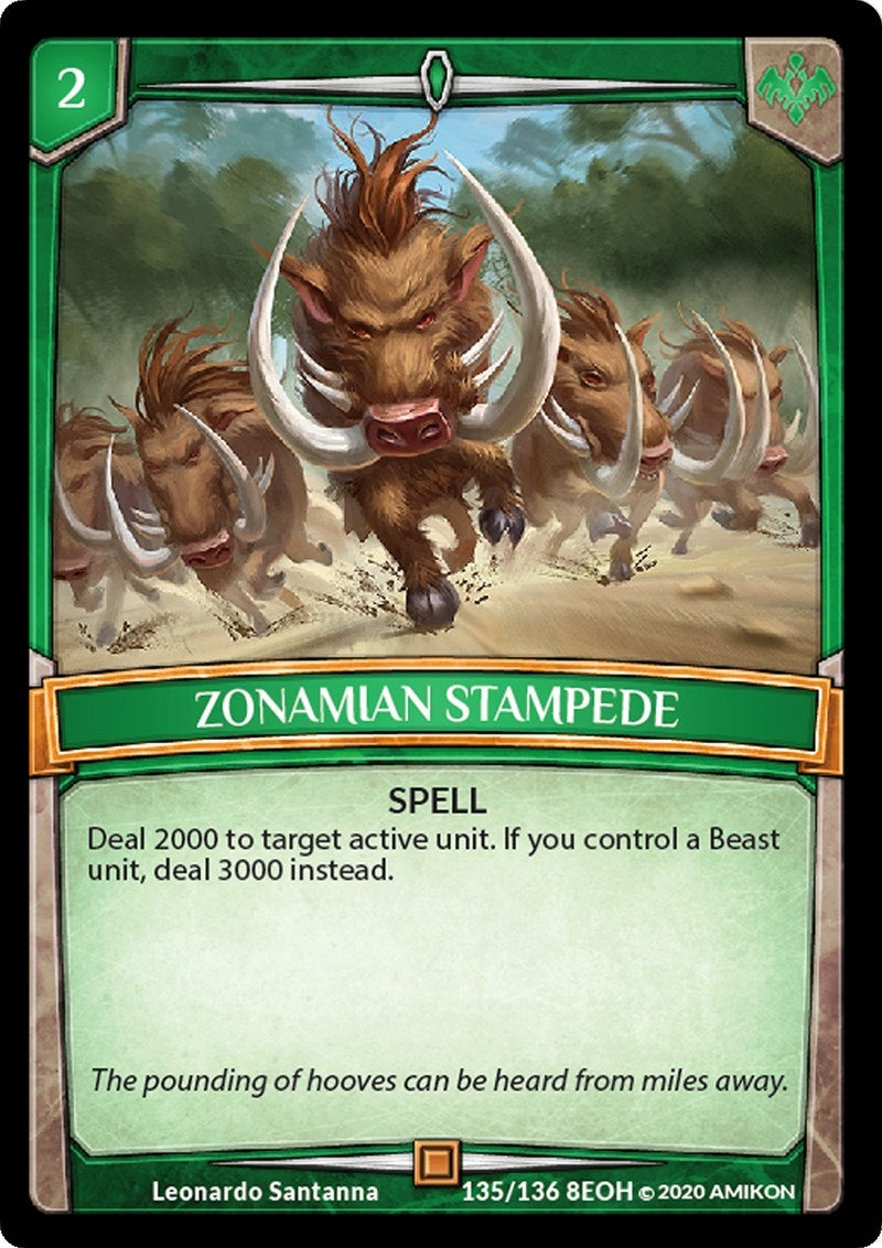 Image for Zonamian Stampede (Echoes of Hokken) (135/136 8EOH) - Argent Saga TCG