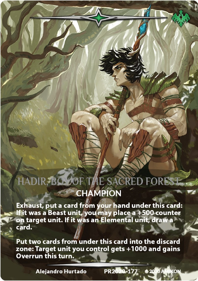 Image for Hadir, Boy of the Sacred Forest (Serial Numbered) (Argent Saga Promos) (PR2020-177) - Argent Saga TCG