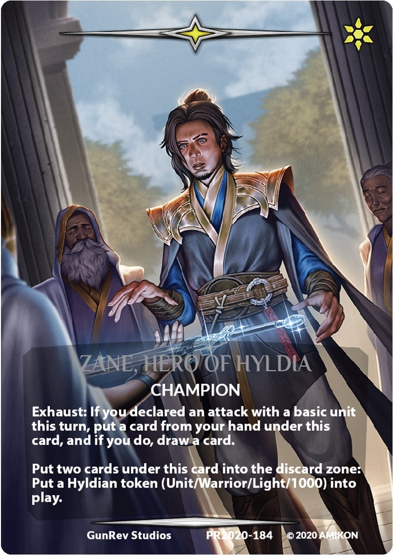 Image for Zane, Hero of Hyldia (Serial Numbered) (Argent Saga Promos) (PR2020-184) - Argent Saga TCG