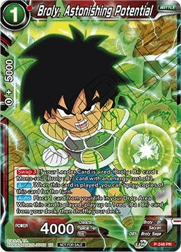 Image for Broly, Astonishing Potential (Promotion Cards) (P-248) - Dragon Ball Super: Masters