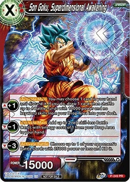 Image for Son Goku, Superdimensional Awakening (Promotion Cards) (P-249) - Dragon Ball Super: Masters