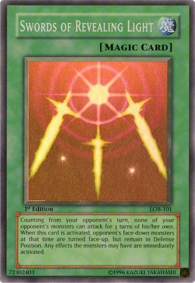 Image for Swords of Revealing Light (The Legend of Blue Eyes White Dragon) (LOB-101) - YuGiOh