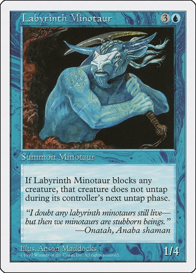 Image for Labyrinth Minotaur (Fifth Edition) - Magic: The Gathering
