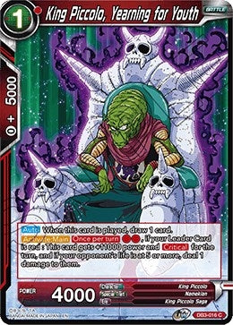 Image for King Piccolo, Yearning for Youth (Draft Box 06 - Giant Force) (DB3-016) - Dragon Ball Super: Masters