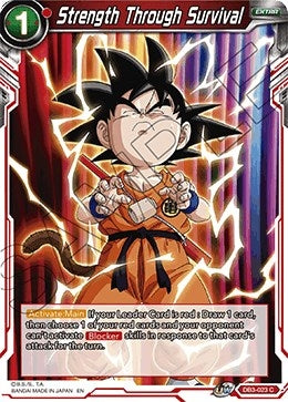 Image for Strength Through Survival (Draft Box 06 - Giant Force) (DB3-023) - Dragon Ball Super: Masters