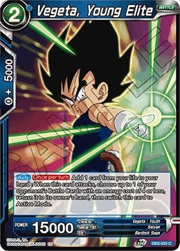 Image for Vegeta, Young Elite (Draft Box 06 - Giant Force) (DB3-032) - Dragon Ball Super: Masters