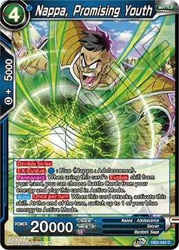 Image for Nappa, Promising Youth (Draft Box 06 - Giant Force) (DB3-042) - Dragon Ball Super: Masters