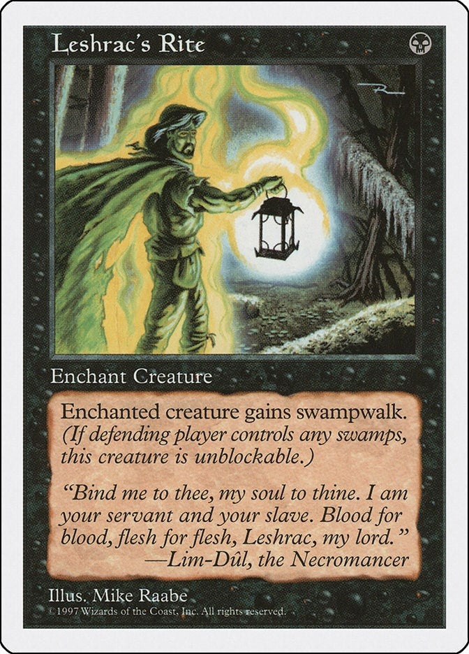 Image for Leshrac's Rite (Fifth Edition) - Magic: The Gathering