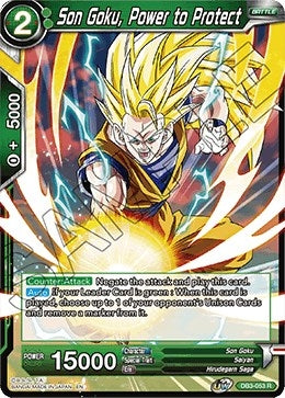 Image for Son Goku, Power to Protect (Draft Box 06 - Giant Force) (DB3-053) - Dragon Ball Super: Masters