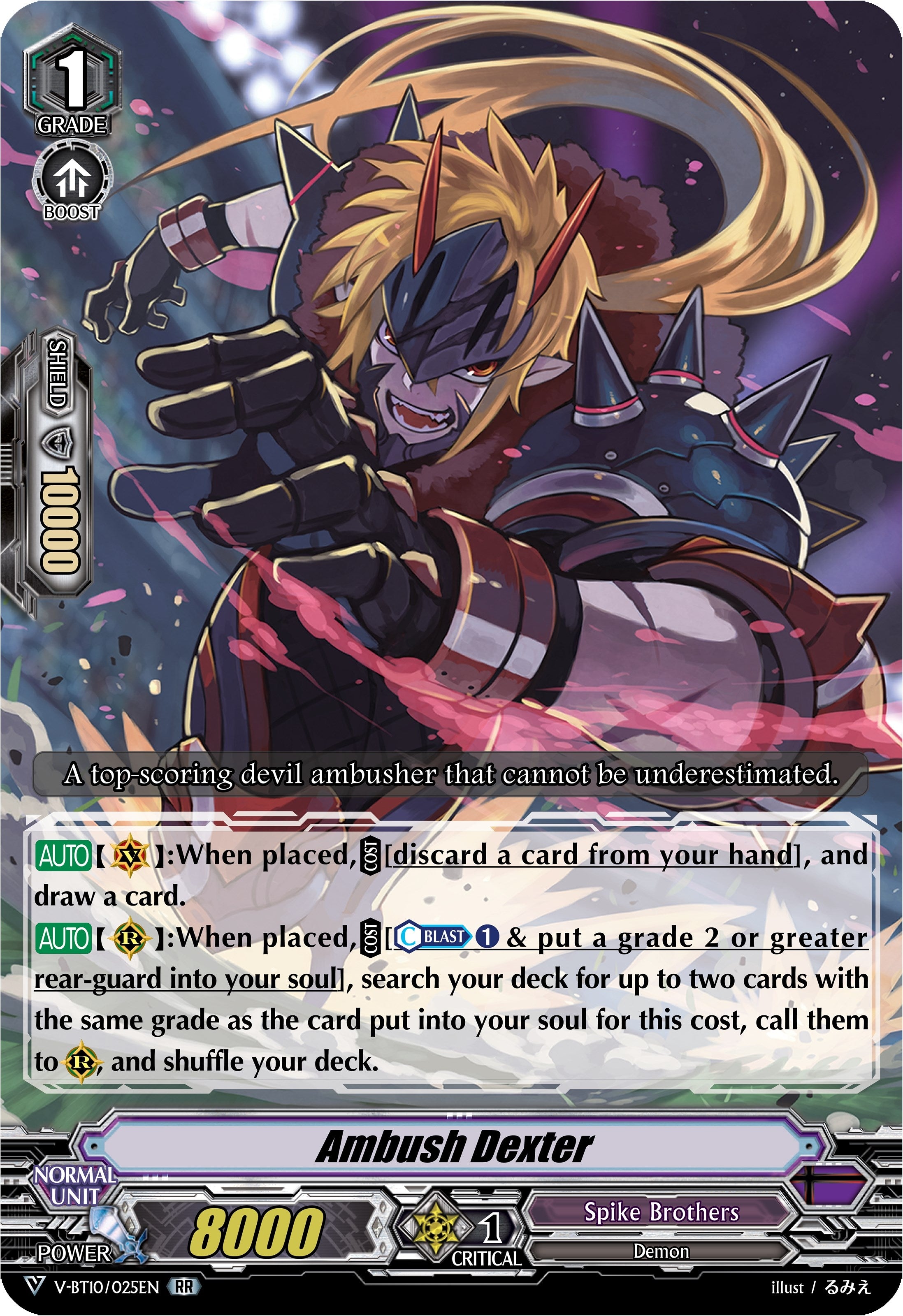 Image for Ambush Dexter (V-BT10: Phantom Dragon Aeon) (V-BT10/025EN) - Cardfight Vanguard