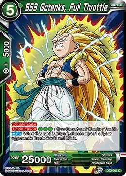 Image for SS3 Gotenks, Full Throttle (Draft Box 06 - Giant Force) (DB3-063) - Dragon Ball Super: Masters