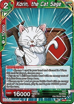 Image for Korin, the Cat Sage (Draft Box 06 - Giant Force) (DB3-117) - Dragon Ball Super: Masters