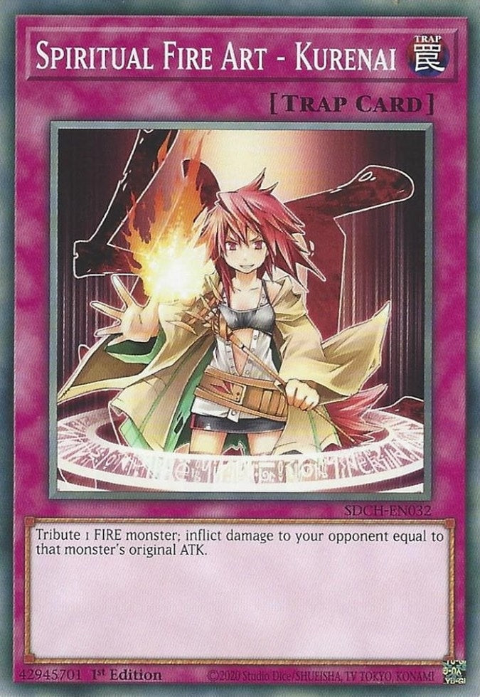 Image for Spiritual Fire Art - Kurenai (Structure Deck: Spirit Charmers) (SDCH-EN032) - YuGiOh