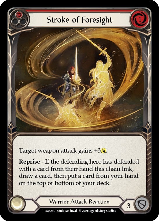 Image for Stroke of Foresight (Red) (Hero Deck: Dorinthea) (TEA009) - Flesh and Blood TCG