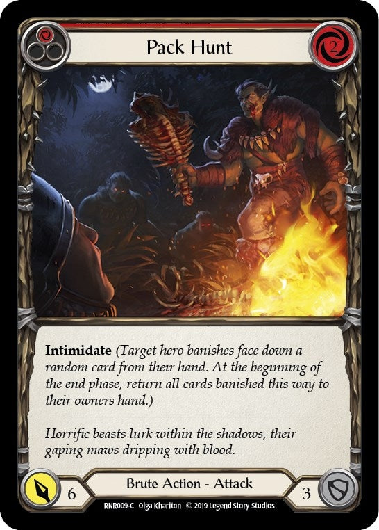 Image for Pack Hunt (Red) (Hero Deck: Rhinar) (RNR009) - Flesh and Blood TCG