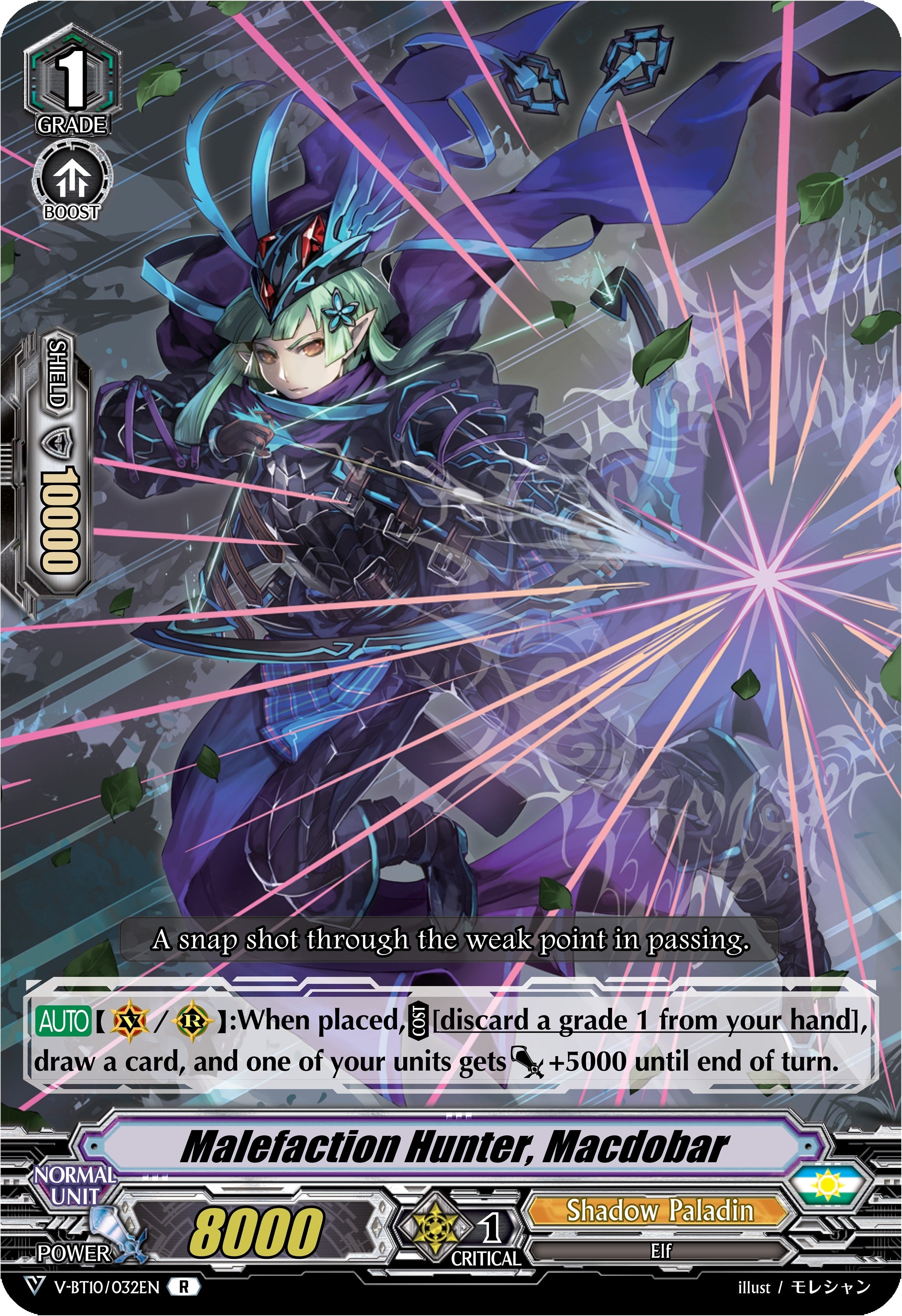 Image for Malefaction Hunter, Macdobar (V-BT10: Phantom Dragon Aeon) (V-BT10/032EN) - Cardfight Vanguard